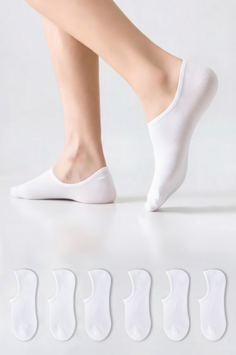 Set 6 perechi șosete pentru bărbați NOTILO, Culoare: alb, IVET.RO - Reduceri de până la -80%