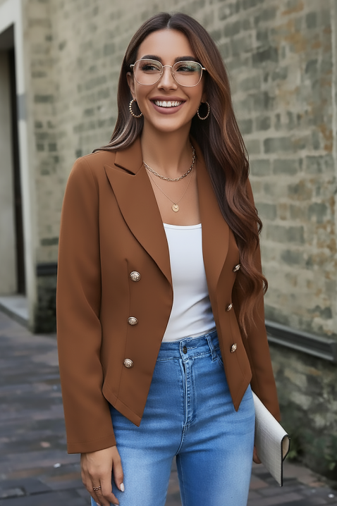 Sacou OFLINZA CAMEL, Culoare: maro deschis    , IVET.RO - Reduceri de până la -80%