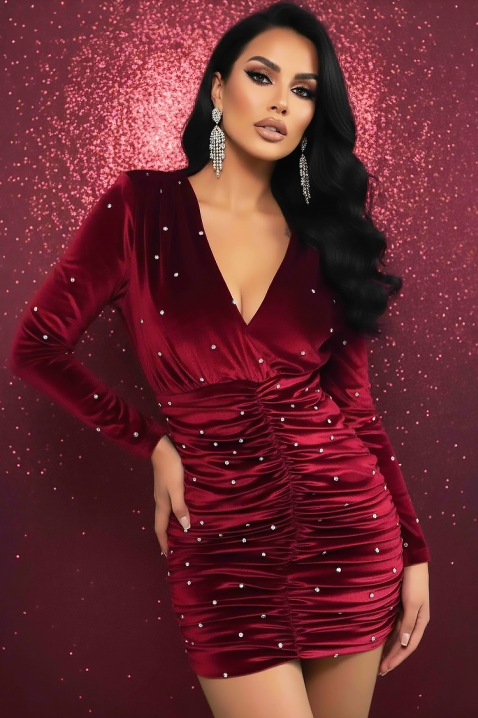 Rochie TREVOLDA BRODO, Culoare: bordo, IVET.RO - Reduceri de până la -80%