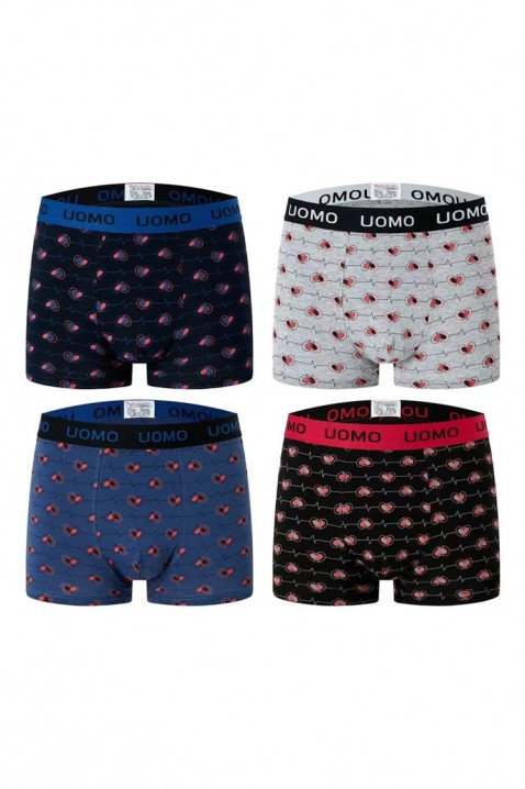 Set 4 buc boxeri petru bărbăti HERZON, Culoare: multicolor, IVET.RO - Reduceri de până la -80%