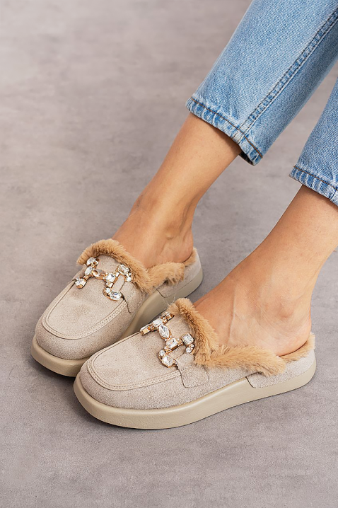 Pantofi damă KARMINSA BEIGE, Culoare: bej, IVET.RO - Reduceri de până la -80%