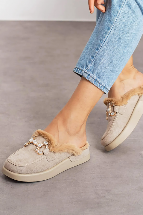 Pantofi damă KARMINSA BEIGE, Culoare: bej, IVET.RO - Reduceri de până la -80%
