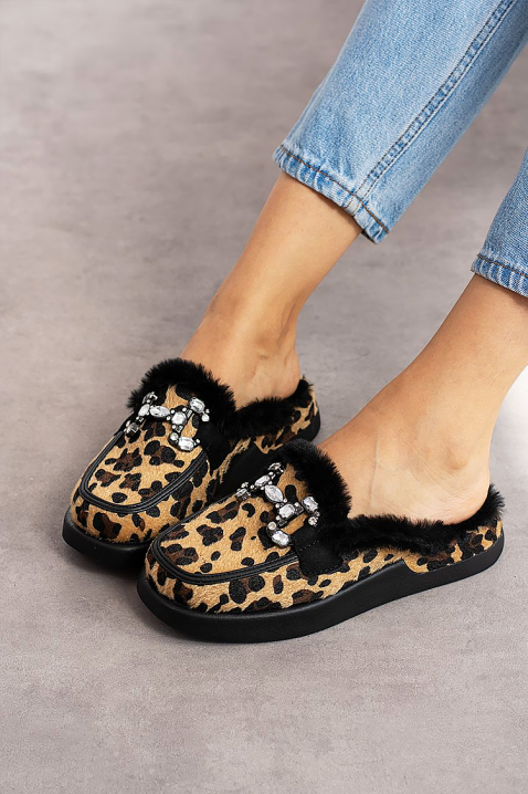 Pantofi damă BENTADA, Culoare: leopard, IVET.RO - Reduceri de până la -80%