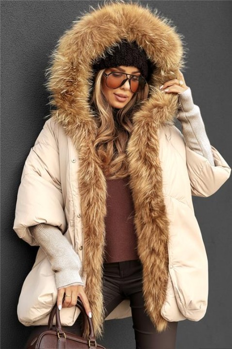 Geacă LAVRONZA ECRU, Culoare: ecru, IVET.RO - Reduceri de până la -80%