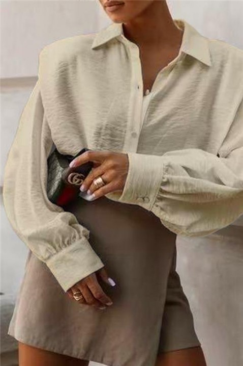 Cămașă damă NOVELZA BEIGE, Culoare: bej, IVET.RO - Reduceri de până la -80%