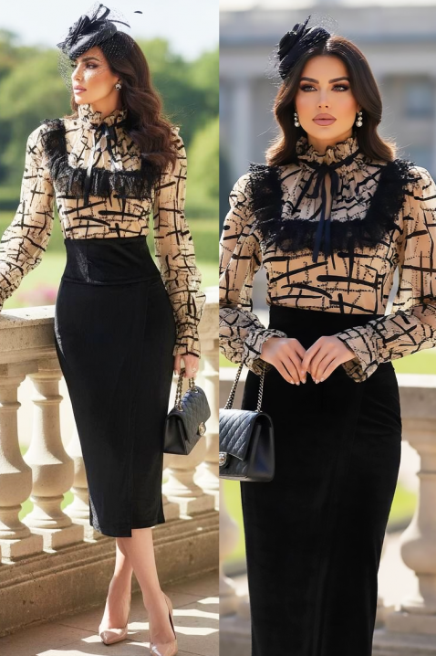 Rochie FRONELMA BEIGE, Culoare: bej, IVET.RO - Reduceri de până la -80%