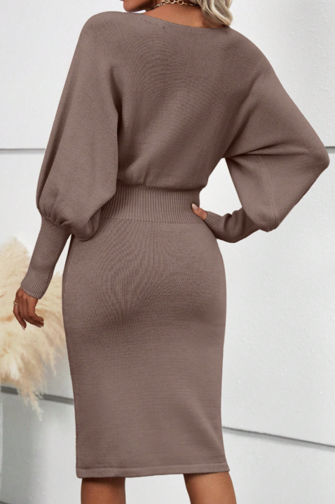 Rochie ZALMANA MOCHA, Culoare: mocca, IVET.RO - Reduceri de până la -80%