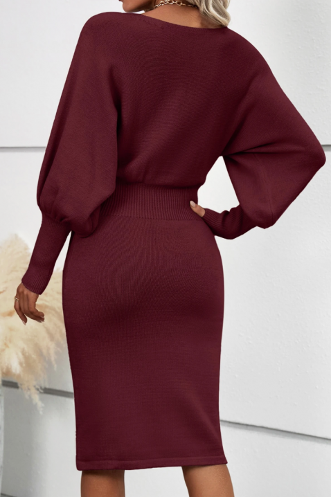 Rochie ZALMANA BORDO, Culoare: bordo, IVET.RO - Reduceri de până la -80%
