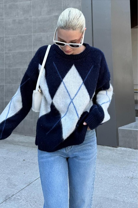 Pulover KRIOFEGA NAVY, Culoare: bleumarin, IVET.RO - Reduceri de până la -80%