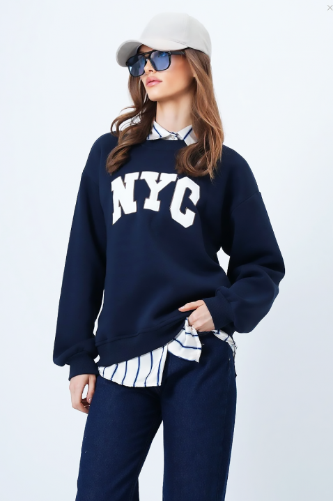 Bluză damă NEVRILDA NAVY, Culoare: bleumarin, IVET.RO - Reduceri de până la -80%