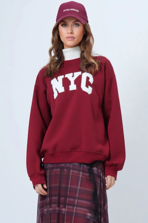 Bluză damă NEVRILDA BORDO, Culoare: bordo, IVET.RO - Reduceri de până la -80%