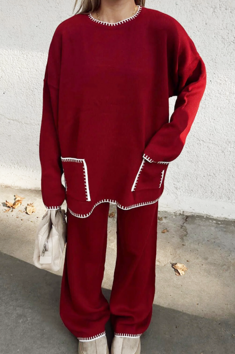 Set DAILENZA BORDO, Culoare: bordo, IVET.RO - Reduceri de până la -80%