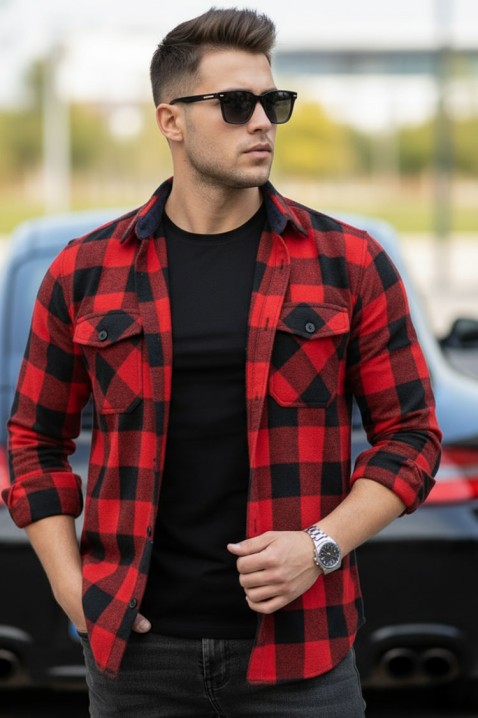 Cămașă bărbați TORELSO RED, Culoare: roșu, IVET.RO - Reduceri de până la -80%