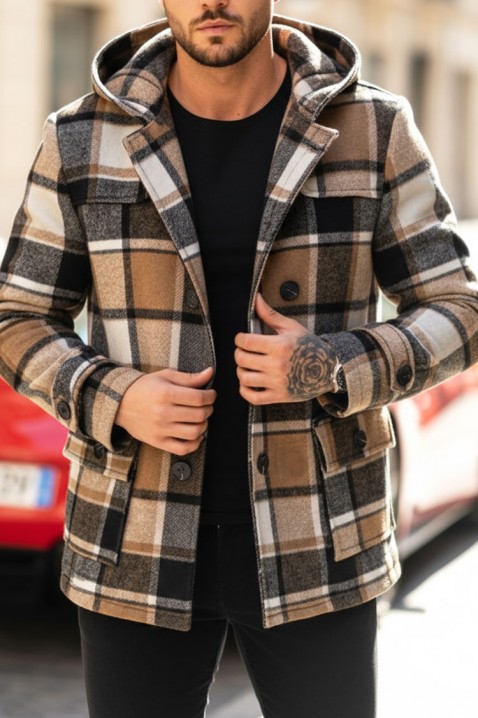 Palton bărbați STERFO BEIGE, Culoare: bej, IVET.RO - Reduceri de până la -80%