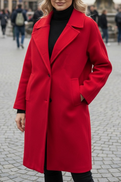 Palton ARGIOLA, Culoare: roșu, IVET.RO - Reduceri de până la -80%