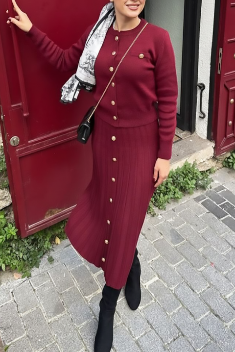 Set HELENZA BORDO, Culoare: bordo, IVET.RO - Reduceri de până la -80%