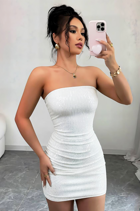 Rochie JOLINDA WHITE, Culoare: alb, IVET.RO - Reduceri de până la -80%