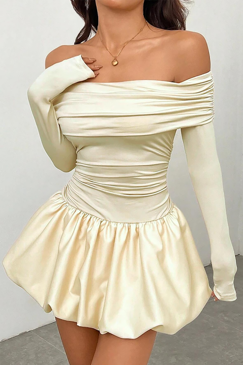 Rochie SEROLMA ECRU, Culoare: ecru, IVET.RO - Reduceri de până la -80%