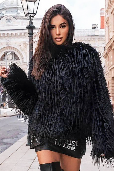 Palton BELSIONA BLACK, Culoare: negru, IVET.RO - Reduceri de până la -80%