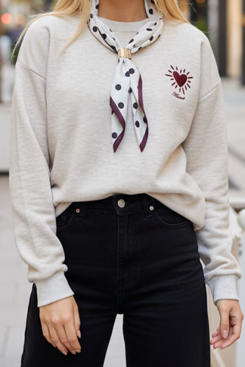 Bluză damă ZAFERZA ECRU, Culoare: ecru, IVET.RO - Reduceri de până la -80%