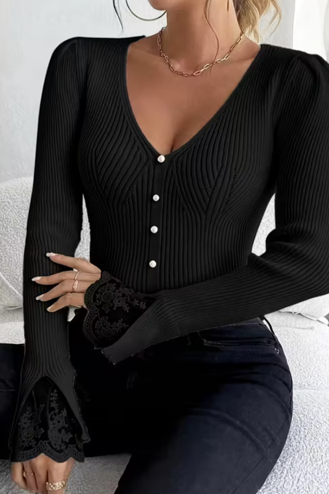 Bluză damă ZLOVELDA BLACK, Culoare: negru, IVET.RO - Reduceri de până la -80%