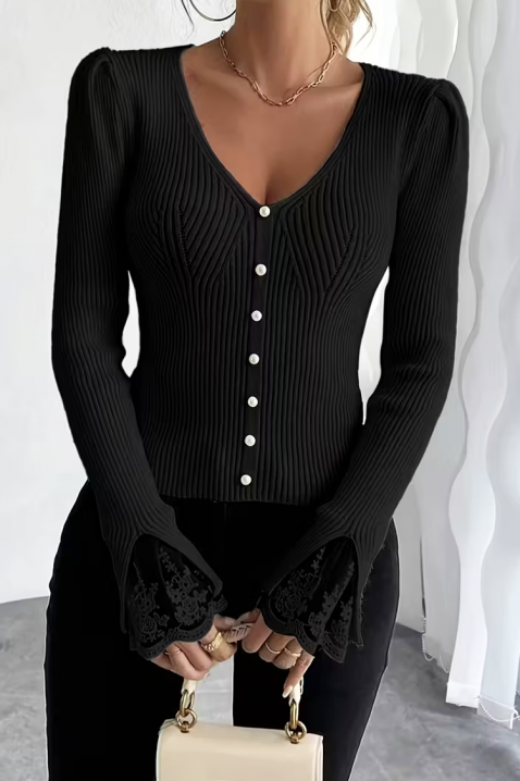 Bluză damă ZLOVELDA BLACK, Culoare: negru, IVET.RO - Reduceri de până la -80%