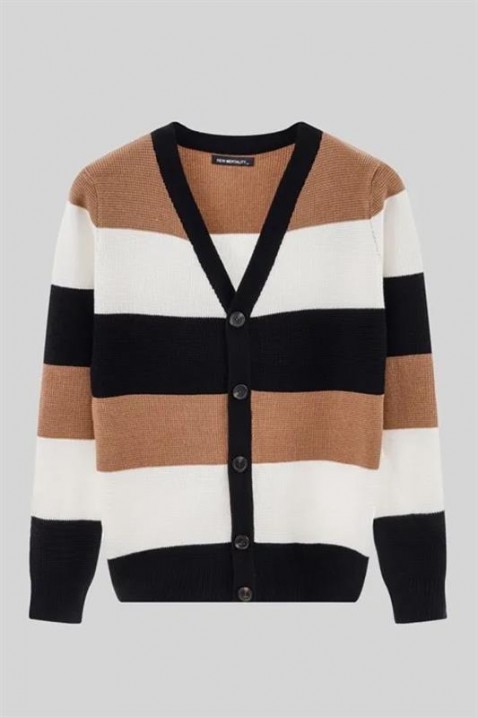 Cardigan bărbați LOBRELO BEIGE, Culoare: bej, IVET.RO - Reduceri de până la -80%