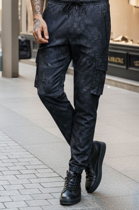 Pantaloni bărbați ZELGER BLACK, Culoare: negru, IVET.RO - Reduceri de până la -80%