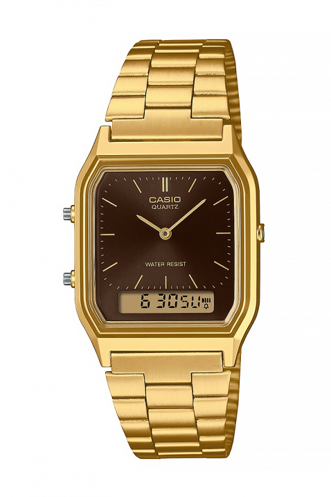 Ceas pentru bărbați CASIO AQ-230GA-5AMQYDF, Culoare: auriu, IVET.RO - Reduceri de până la -80%