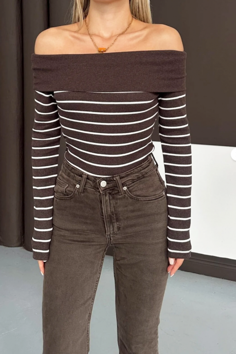 Bluză damă PRESTILJA BROWN, Culoare: maro, IVET.RO - Reduceri de până la -80%