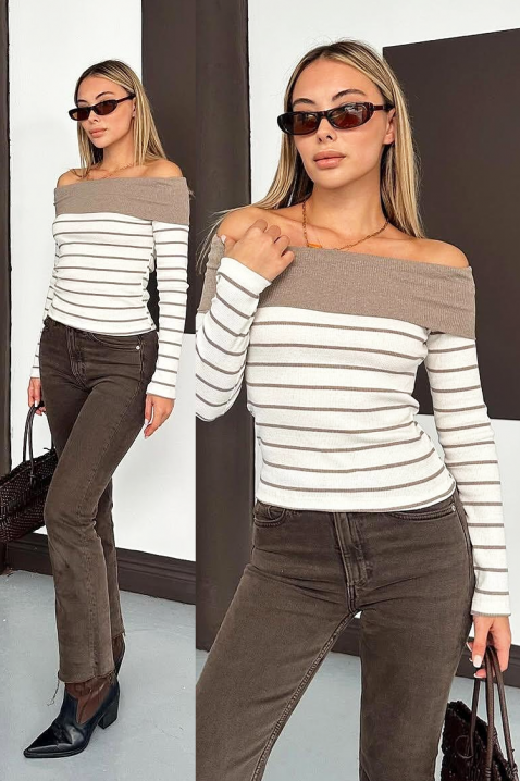 Bluză damă PRESTILJA MOCHA, Culoare: mocca, IVET.RO - Reduceri de până la -80%