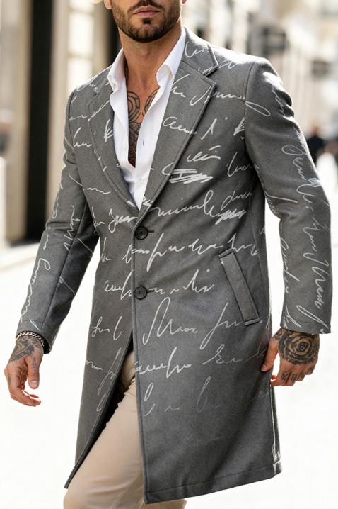 Palton bărbați REBELDO, Culoare: grafit, IVET.RO - Reduceri de până la -80%