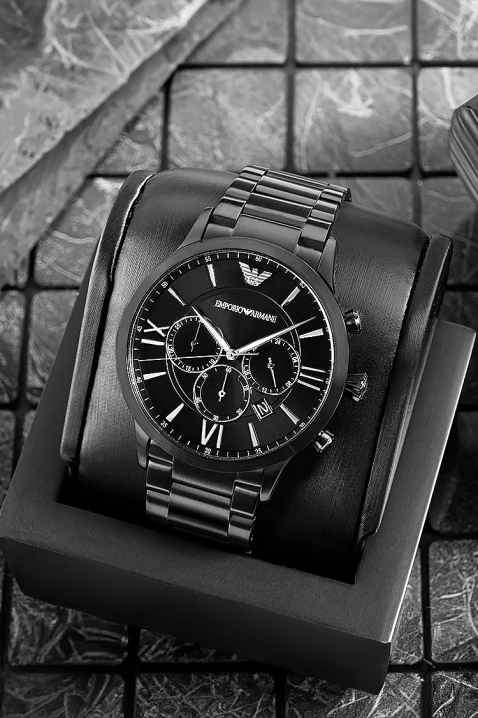 Ceas pentru bărbați Emporio Armani Giovanni AR11349, Culoare: negru, IVET.RO - Reduceri de până la -80%