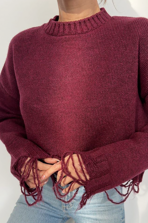 Pulover NEVRINZA BRODO, Culoare: bordo, IVET.RO - Reduceri de până la -80%