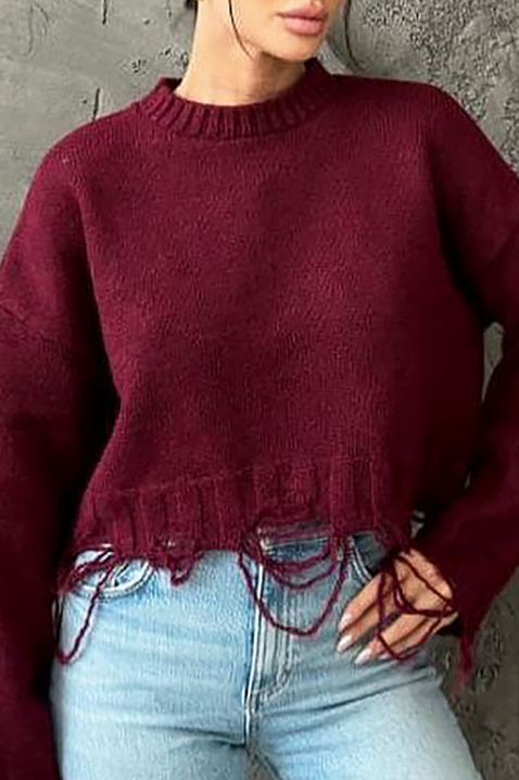 Pulover NEVRINZA BRODO, Culoare: bordo, IVET.RO - Reduceri de până la -80%