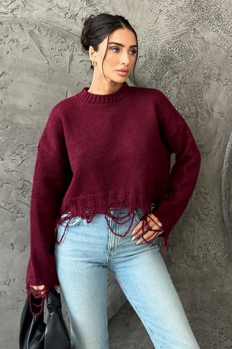 Pulover NEVRINZA BRODO, Culoare: bordo, IVET.RO - Reduceri de până la -80%