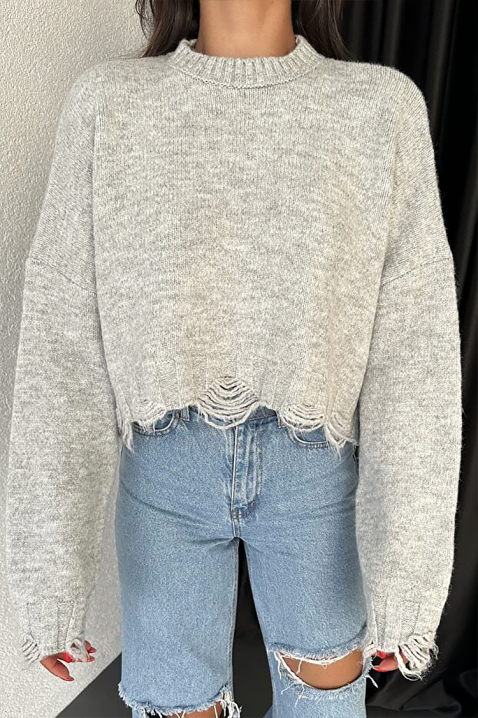 Pulover NEVRINZA GREY, Culoare: gri, IVET.RO - Reduceri de până la -80%