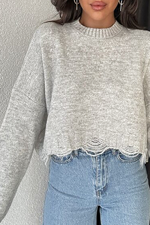 Pulover NEVRINZA GREY, Culoare: gri, IVET.RO - Reduceri de până la -80%