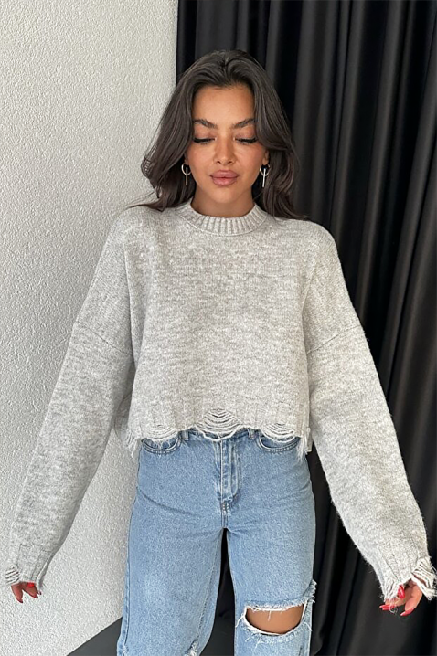 Pulover NEVRINZA GREY, Culoare: gri, IVET.RO - Reduceri de până la -80%