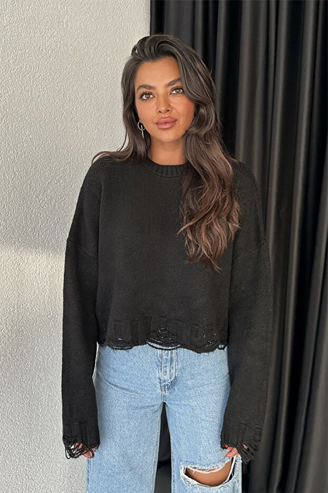 Pulover NEVRINZA BLACK, Culoare: negru, IVET.RO - Reduceri de până la -80%