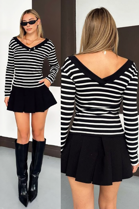 Bluză damă FLEONZA BLACK, Culoare: negru, IVET.RO - Reduceri de până la -80%