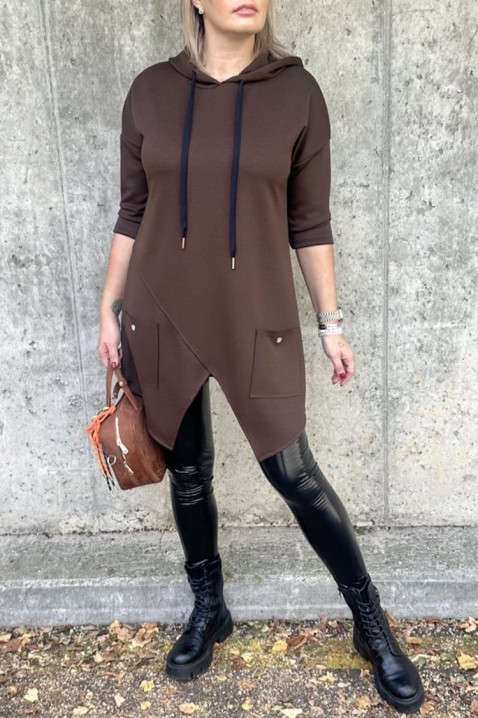 Tunică ALEZONDA BROWN, Culoare: maro, IVET.RO - Reduceri de până la -80%