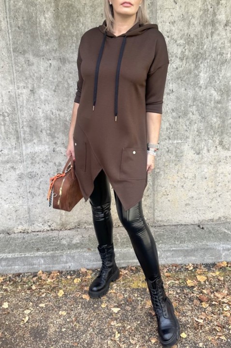 Tunică ALEZONDA BROWN, Culoare: maro, IVET.RO - Reduceri de până la -80%