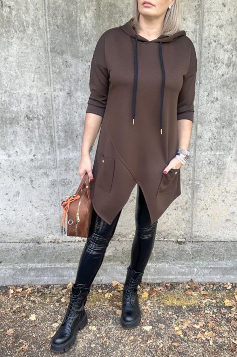 Tunică ALEZONDA BROWN, Culoare: maro, IVET.RO - Reduceri de până la -80%