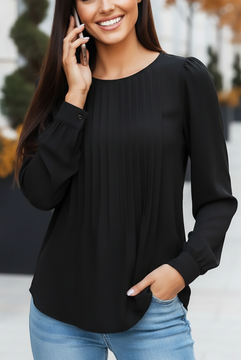 Bluză damă TOVILDA BLACK, Culoare: negru, IVET.RO - Reduceri de până la -80%