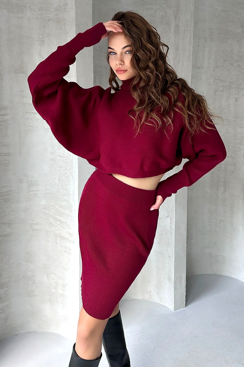 Set BERVILZA BORDO, Culoare: bordo, IVET.RO - Reduceri de până la -80%