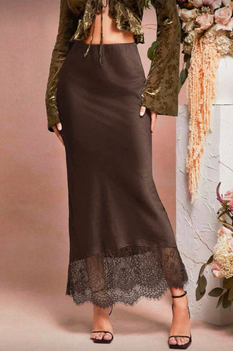 Fustă LELVINZA, Culoare: maro, IVET.RO - Reduceri de până la -80%