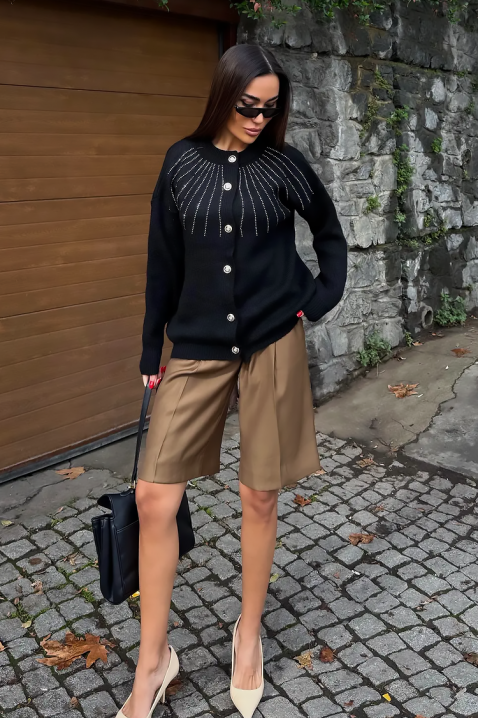 Cardigan KRODELSA BLACK, Culoare: negru, IVET.RO - Reduceri de până la -80%