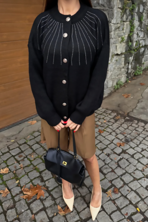 Cardigan KRODELSA BLACK, Culoare: negru, IVET.RO - Reduceri de până la -80%