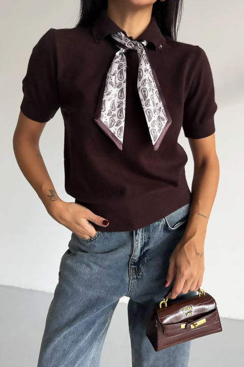 Top FLURENZA BROWN, Culoare: maro, IVET.RO - Reduceri de până la -80%